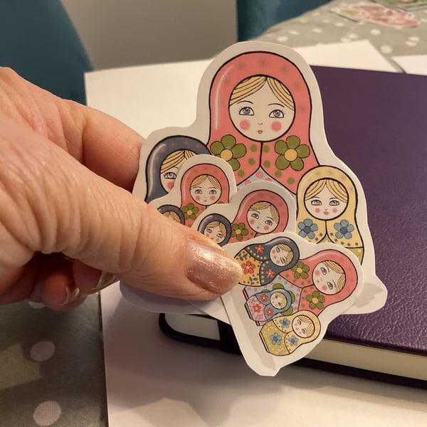 Russian Doll stickers