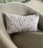 Rectangle Cushion in a vintage pink & white floral cotton fabric - Home Decor - Image 9