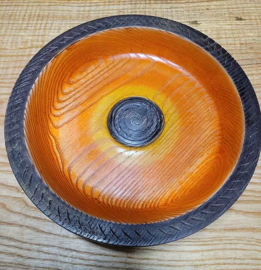 viking black rim sunset bowl