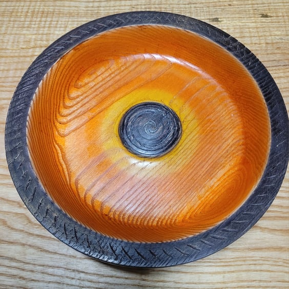 viking black rim sunset bowl