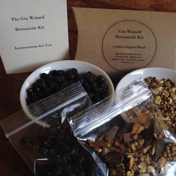 DIY Home made Gin Botanicals Kit - Make Gin at home in 3 easy steps