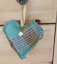 Rustic tree decoration stuffed tree heart Christmas decorations set of 3 - Image 4