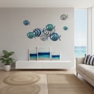 Wave Dancer Fish Wall Sculpture – Stainless Steel Art