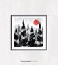 Snowfall Square Art Print - Image 2