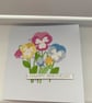 Handmade Die Cut Pansy Bouquet Birthday Card - Image 4