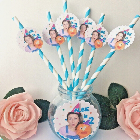 Ms Rachel Party Straws,Ms Rachel Drinking Straws,Ms Rachel Table Decor