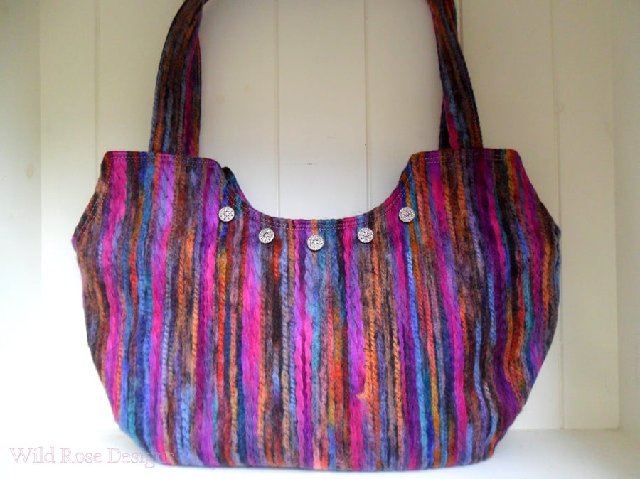 Multi-coloured handbag