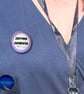 Dementia Support Badge Defying Dementia Pin Pale Purple Ribbon Style