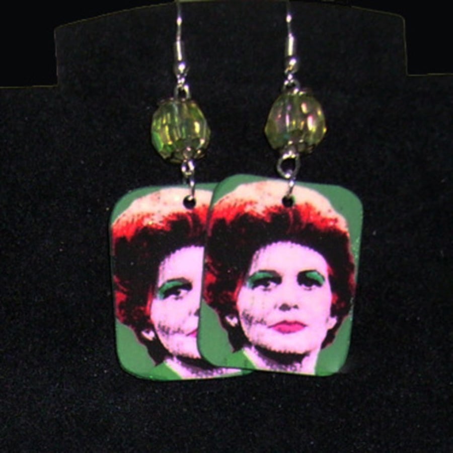 Elsie Tanner Coronation Street pop art earrings