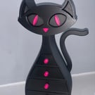 Black and Pink Cat Jewellery Box – 3D Printed with Love 