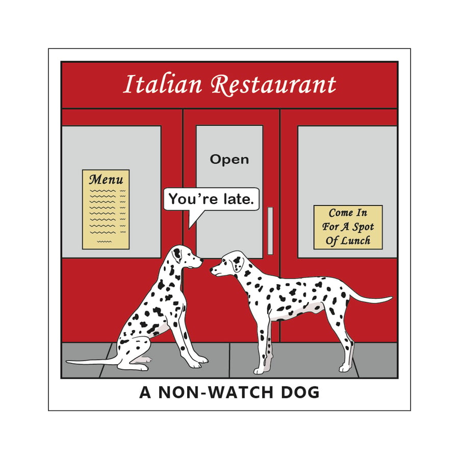 Non-Watch Dog Postcard
