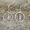 Sterling Silver Mushroom Earrings