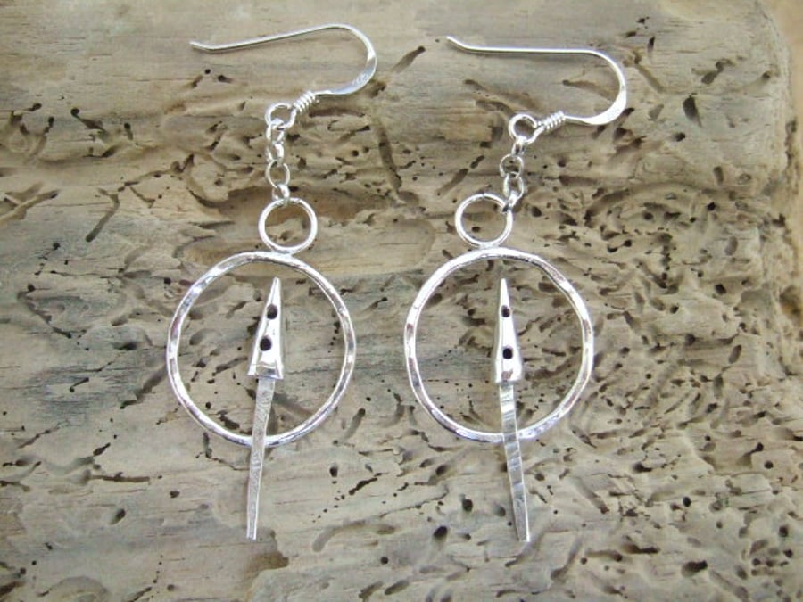 Sterling Silver Mushroom Earrings