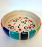 HANDMADE MULTI-COLOURED CERAMIC STONEWARE DISH - Image 2