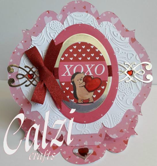 Cute Hedgehog Valentine Card