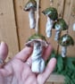 ceramic hanging mushroom green medium - Image 3