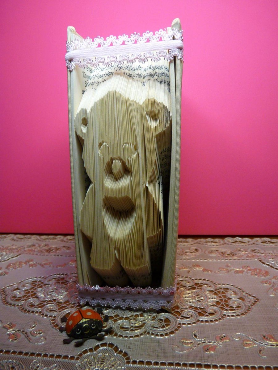 Sad Teddy MMF Book Folding Pattern - EMAILED PDF PATTERN