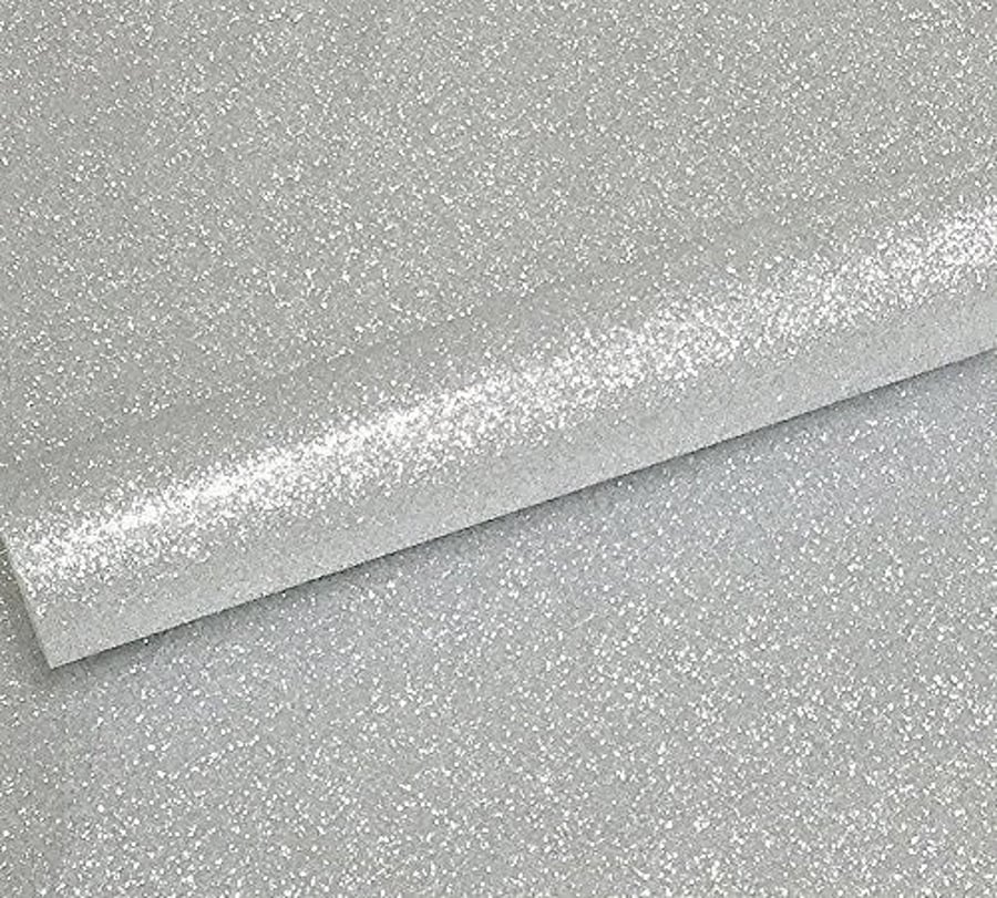A4 Glitter Card Silver Sparkly Soft Touch Non Shed Thick 250gsm 170lb Cover Card
