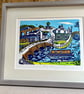 Barrow Upon Soar- 'River Soar' Lino Print- Colour - Image 2
