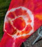 Tie dye cropped long sleeve zip hoodie (L) - Image 2