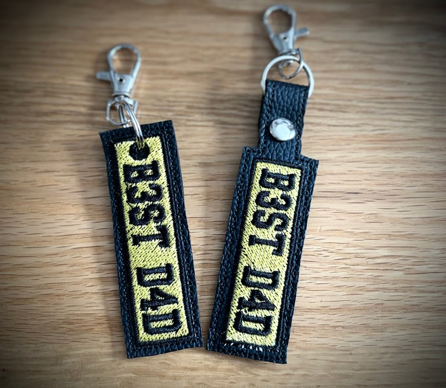 B3ST D4D license plate style keyring keyfob 