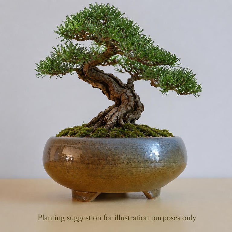 Handmade Round Planter 16.5cm for Cacti, Succulents or as a Shohin Komono Bonsai