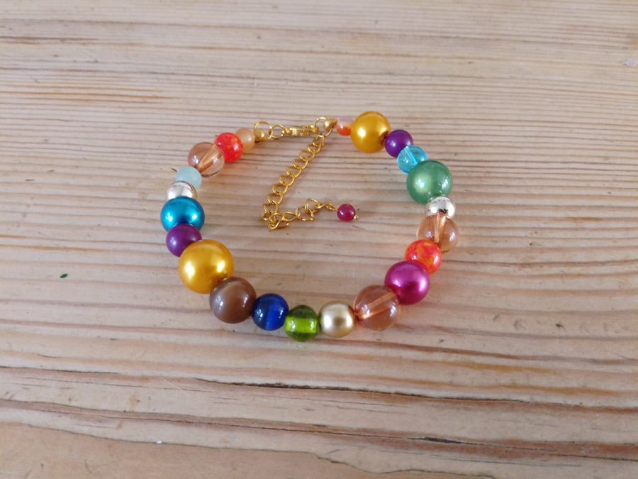 Handmade beaded bracelet.