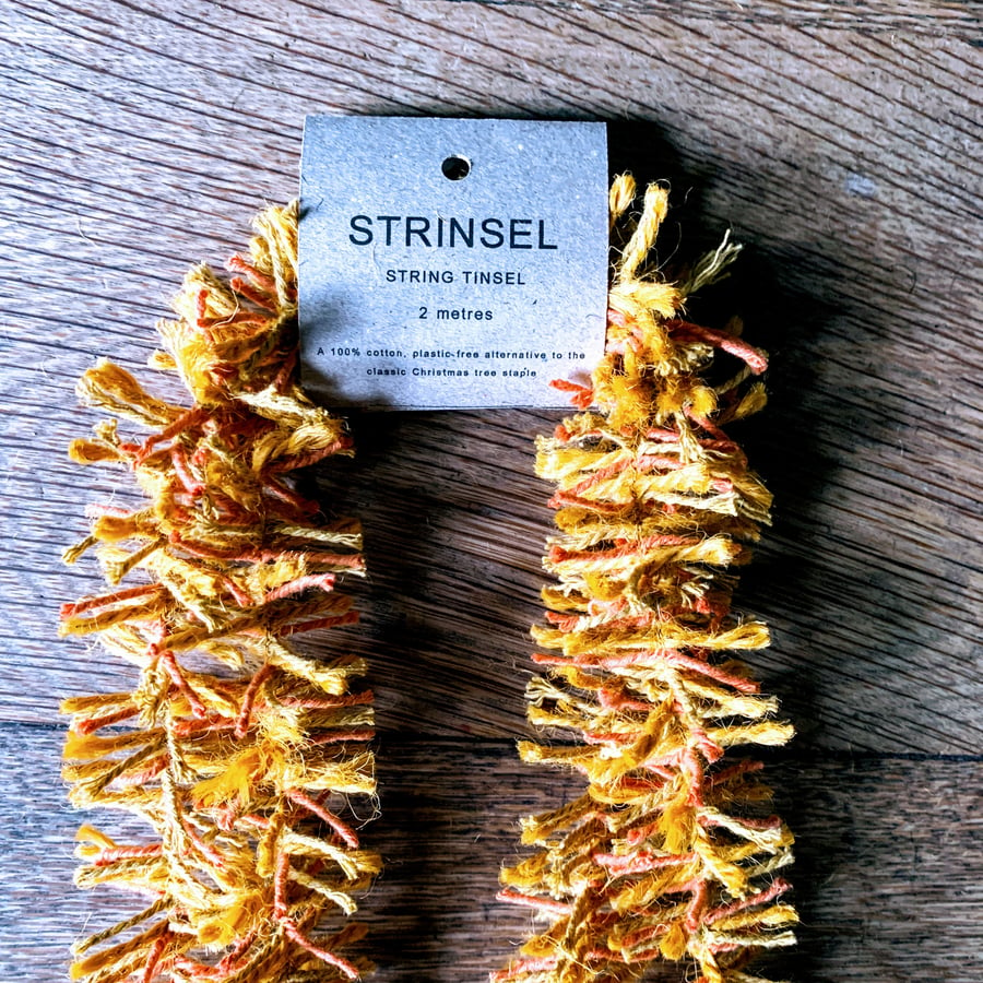 Pumpkin Strinsel - 2 metres of autumn inspired, sustainable tinsel