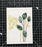 Set of two Original Botanical Watercolor Painting Minimalist Floral Art ...