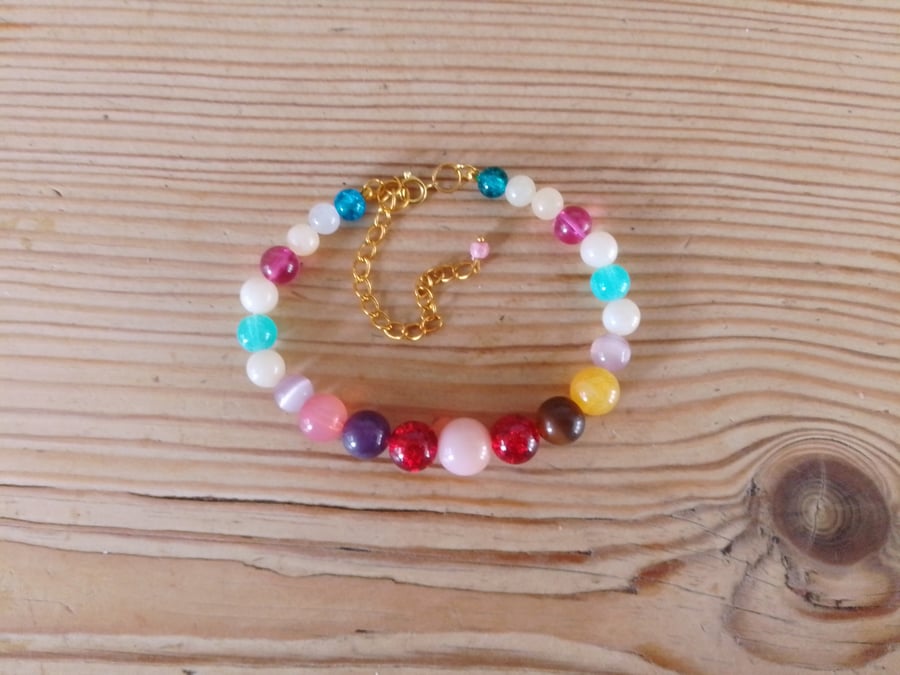 Handmade beaded bracelet.