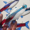 Neon Tetra Tropical Fish Wall Art Decoration or Suncatcher