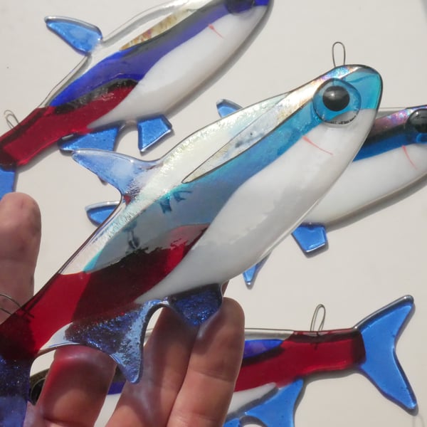 Neon Tetra Tropical Fish Wall Art Decoration or Suncatcher