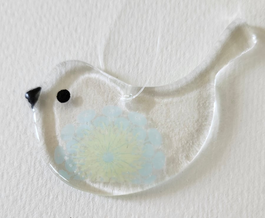 Fused Glass Summer Bird