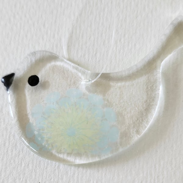 Fused Glass Summer Bird