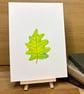 Green Oak Leaf Original Painting