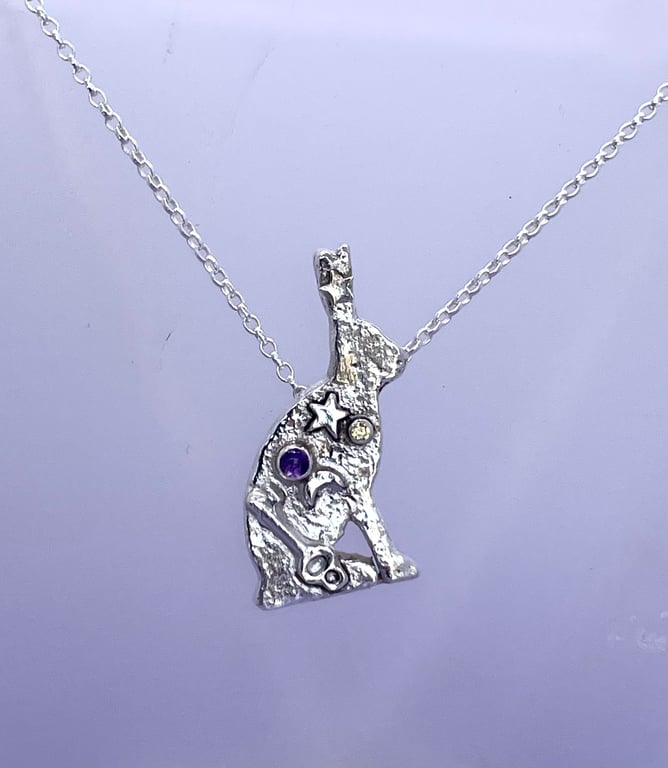 Mystical hare pendant 