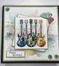 Electric guitar Happy Birthday card - Image 1