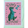Happy 2nd Birthday dinosaur