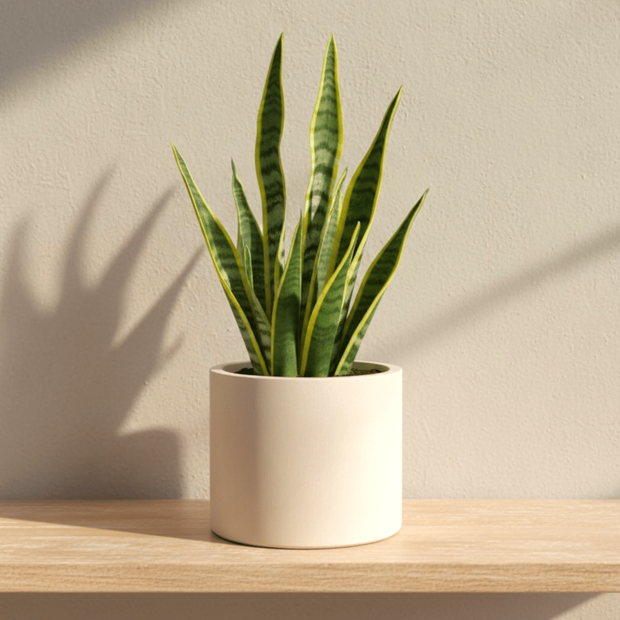 Large Off White Plant Pot Cover - Cream 15cm Planter