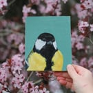 Great Tit - original acrylic painting