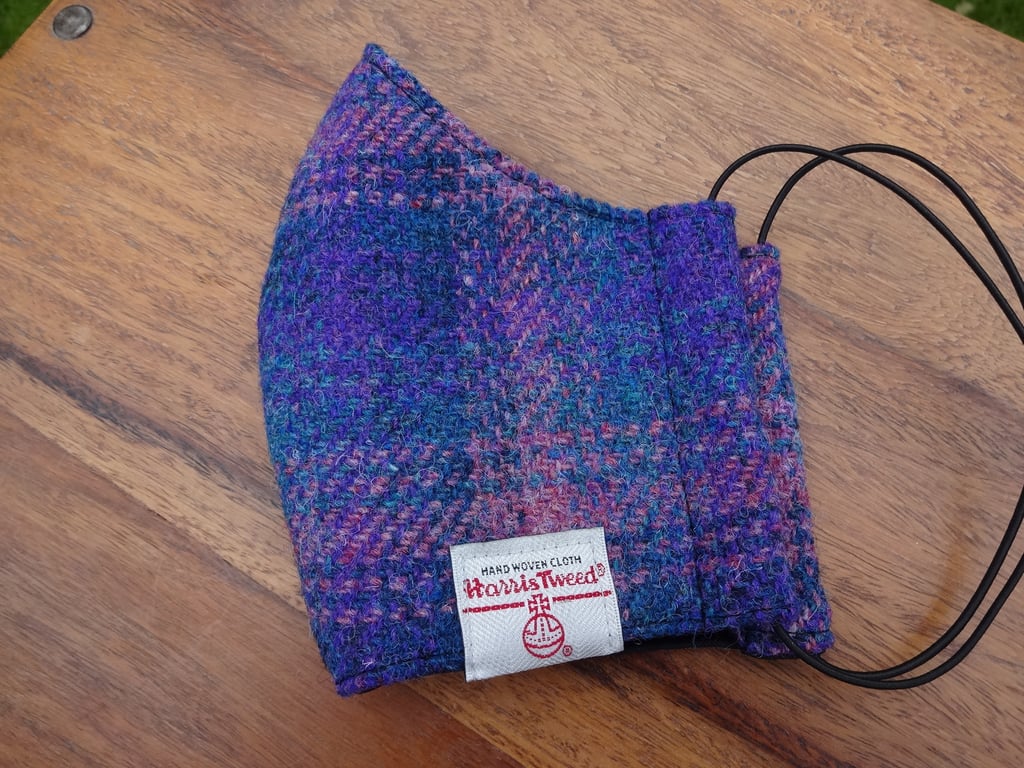 Harris Tweed Face Mask size MEDIUM