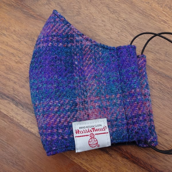 Harris Tweed Face Mask size MEDIUM