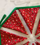 Handmade Cotton Christmas Bunting – Sustainable Festive Fabric Garland (3.3m) - Image 3