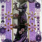 Madam Mouse - Hand Crafted Decoupage Greeting Card - Blank (3176)