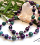 Plum Agate Silver Plate Necklace  - Image 5