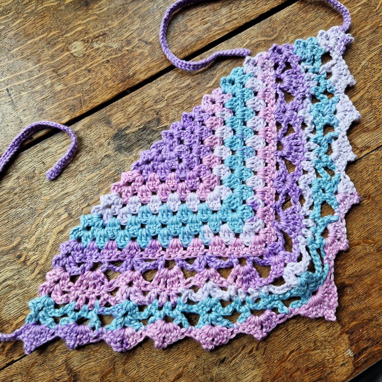 Purple Bandana, Purple Hair Accessory, Purple Festival Headwear, Pink Bandana