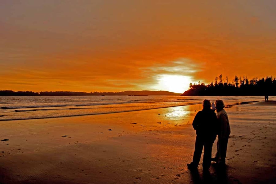 Sunset Tofino Long Beach Vancouver Island Canada Photograph Print
