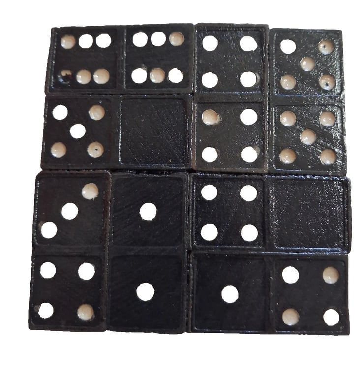 Handmade Dominoes Coaster