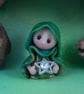 Tiny Magical Gnome 'Verta' with star 1.5" OOAK Sculpt by Ann Galvin