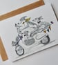 Pack of 2 Greeting Cards - whippets & companions - Image 3